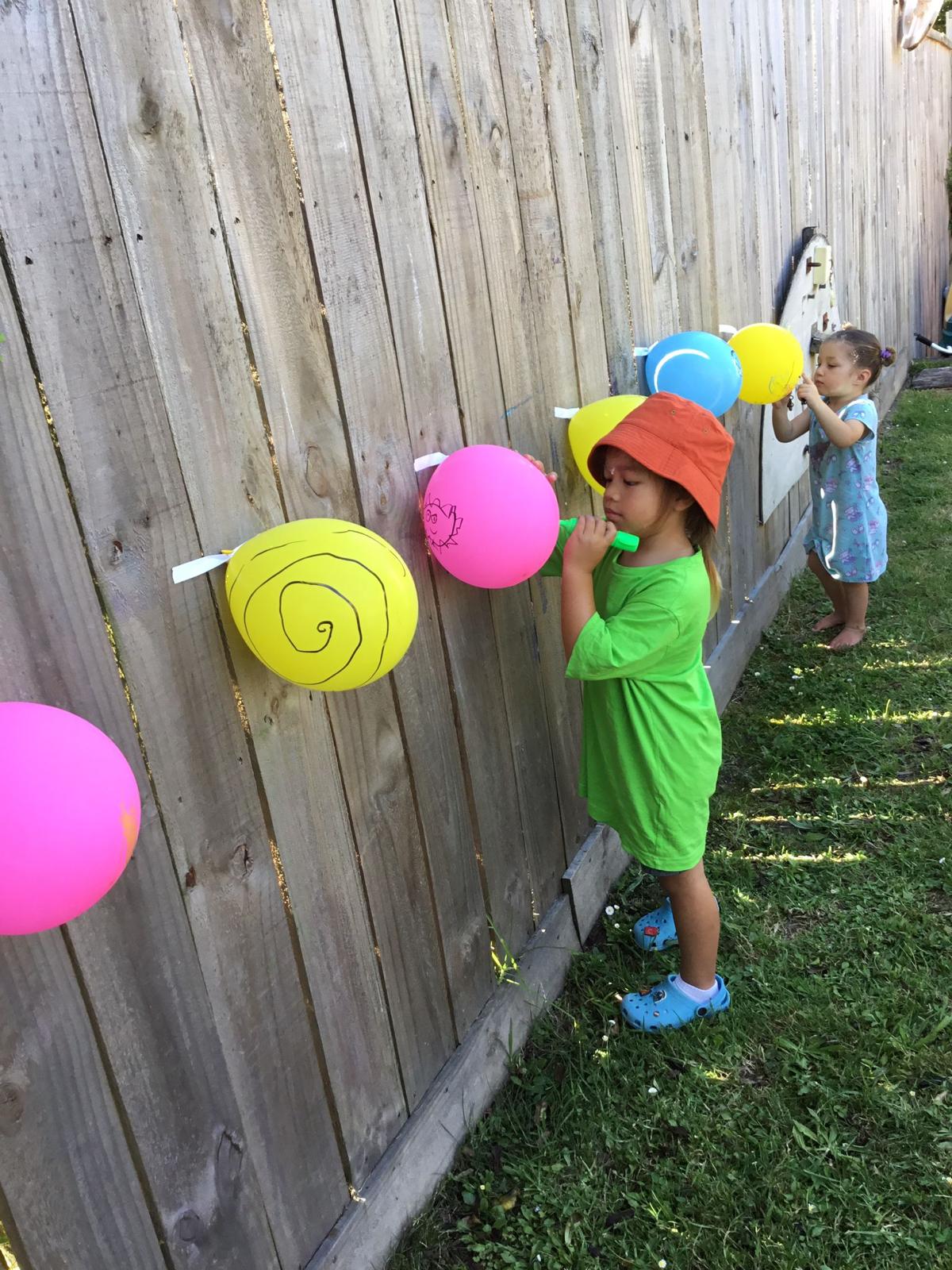 Outdoor and indoor learning moments at Little Village